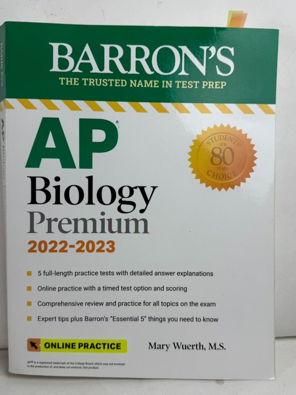 Barron's AP Biology Premium 2022-2023 978-1-5062-8036-3